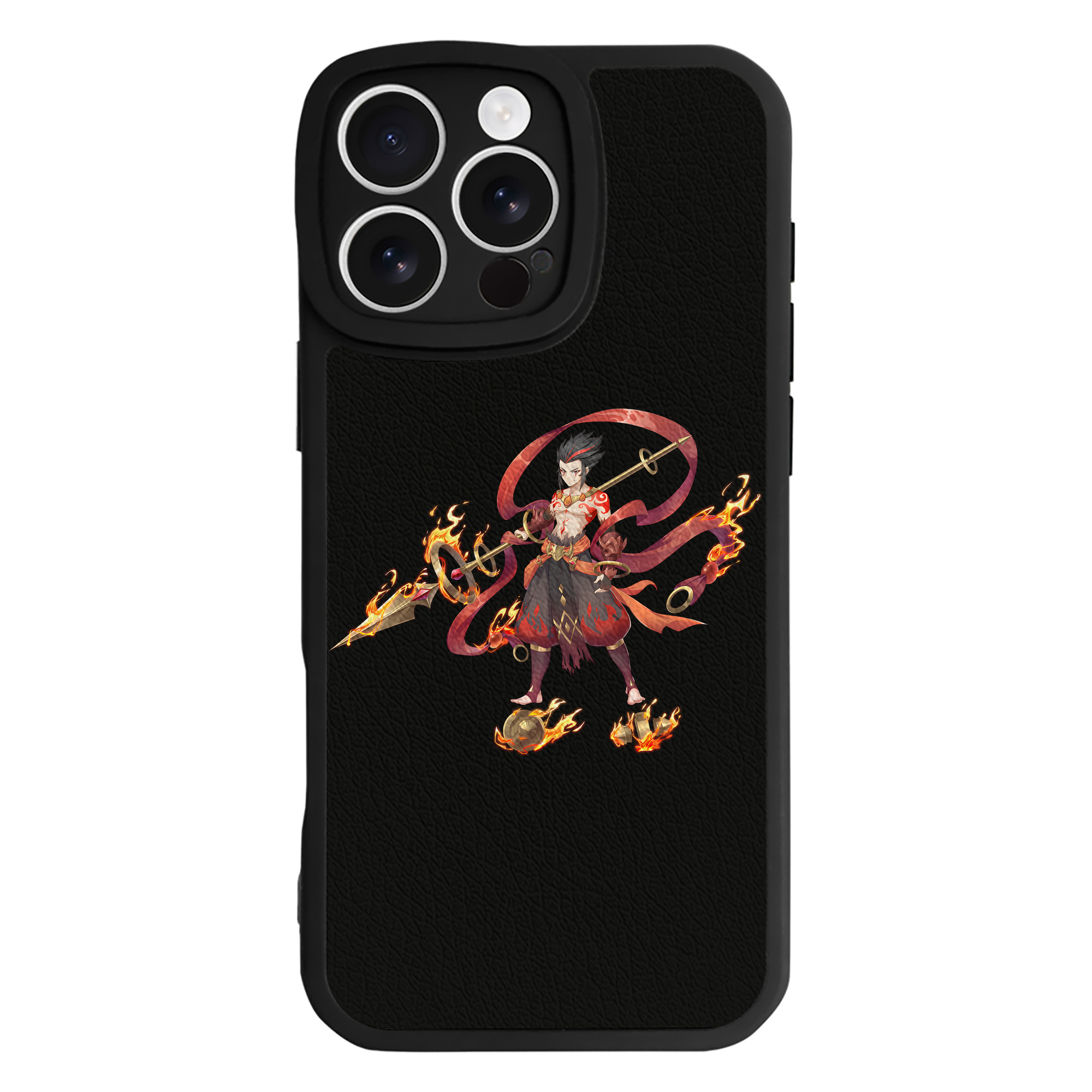 （画像用） Ne Zha 2 ナタ 魔童の大暴れ 【iPhone 16シリーズ対応】シリコンスマホケース（レザー調） 材質：シリコン